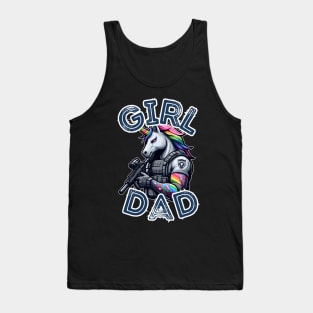 Girl Dad - Tactical Unicorn Tank Top